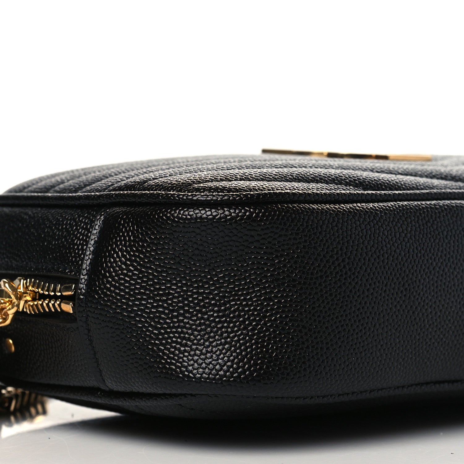 Saint Laurent Grain De Poudre Matelasse Monogram Mini Lou Camera Bag Black 9 of 11