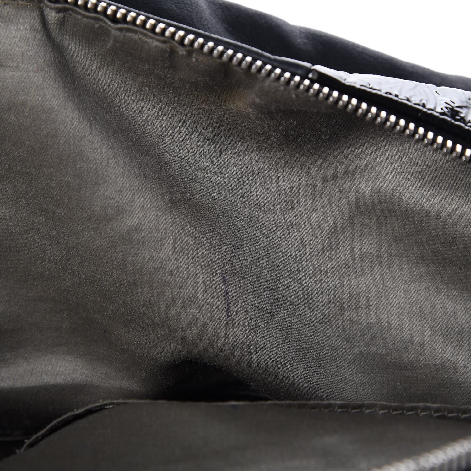 Chanel Lambskin Patent Calfskin Brooklyn Patchwork Hobo Black 9 of 9