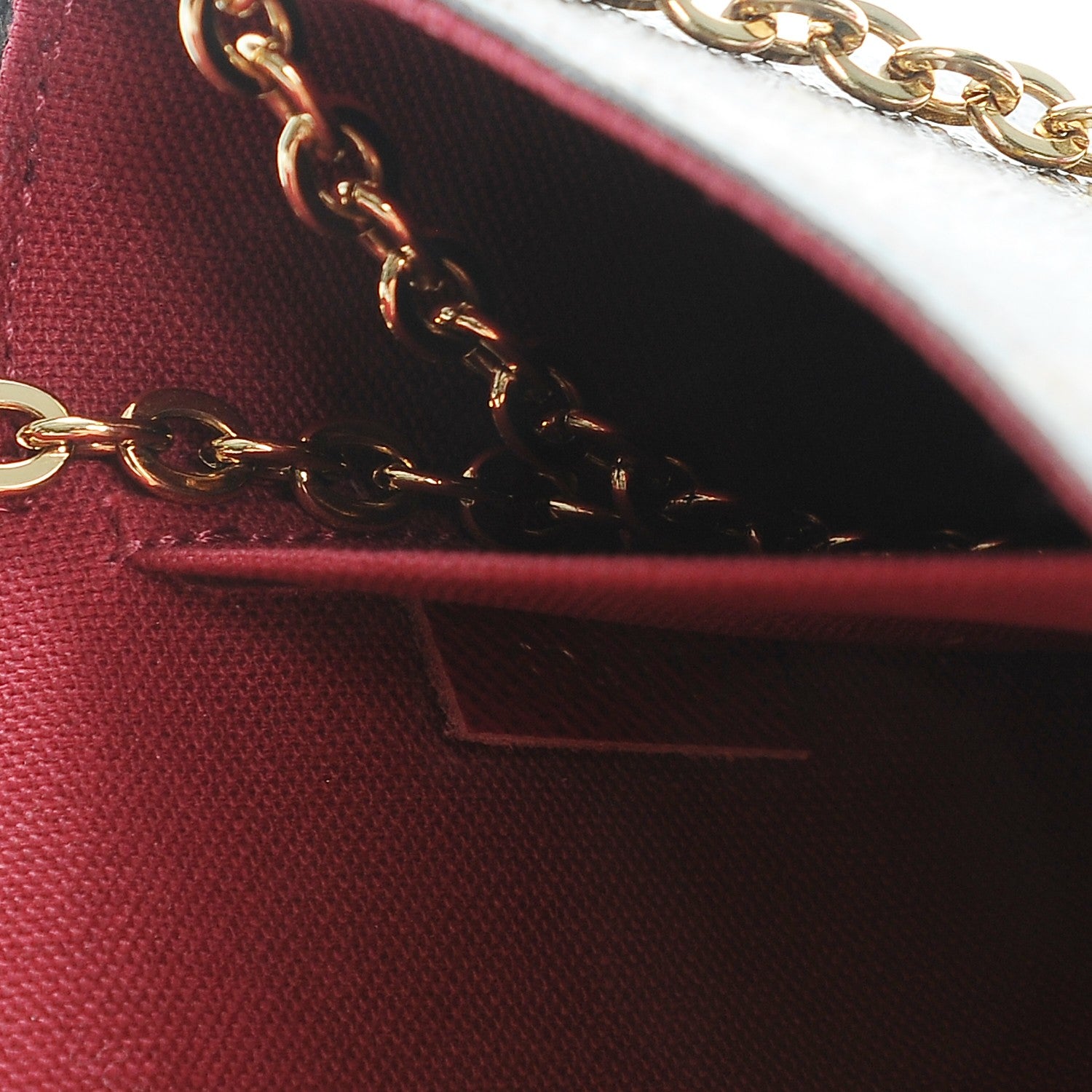 Louis Vuitton Monogram Pochette Felicie Chain Wallet Fuchsia 14 of 14