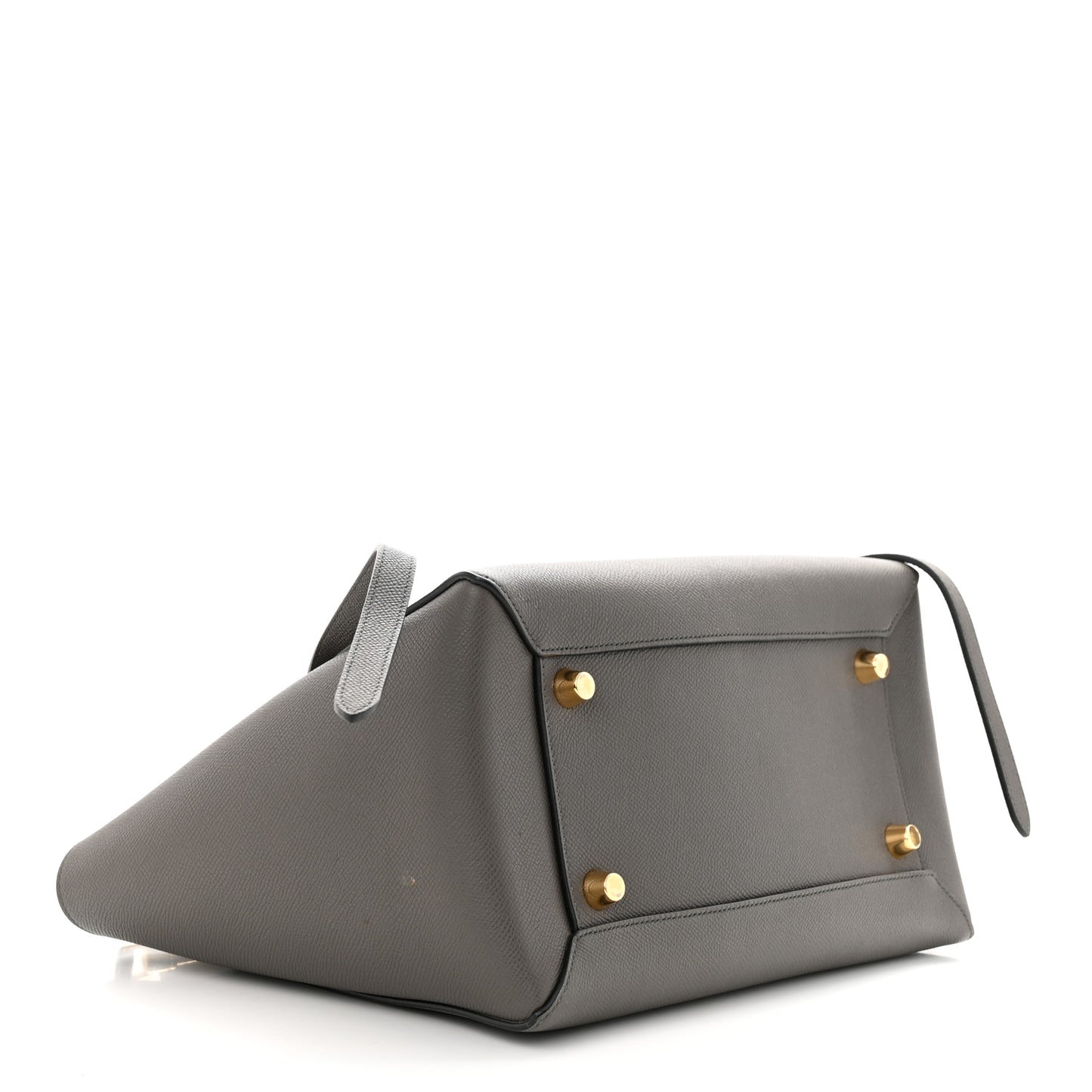 Grained Calfskin Mini Belt Bag Grey