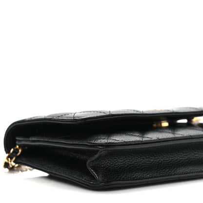 Chanel Caviar Quilted Wallet On Chain WOC Black 8 of 9