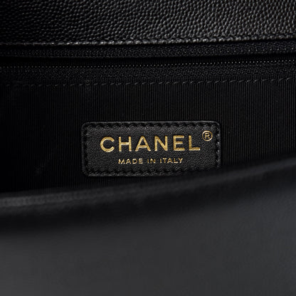 Chanel Caviar Quilted New Medium Boy Flap Black 6 of 9