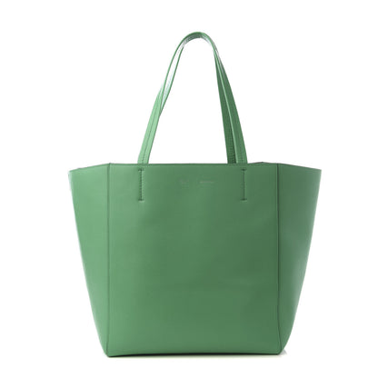 Celine Grained Calfskin Small Horizontal Cabas Phantom Mint 1 of 8