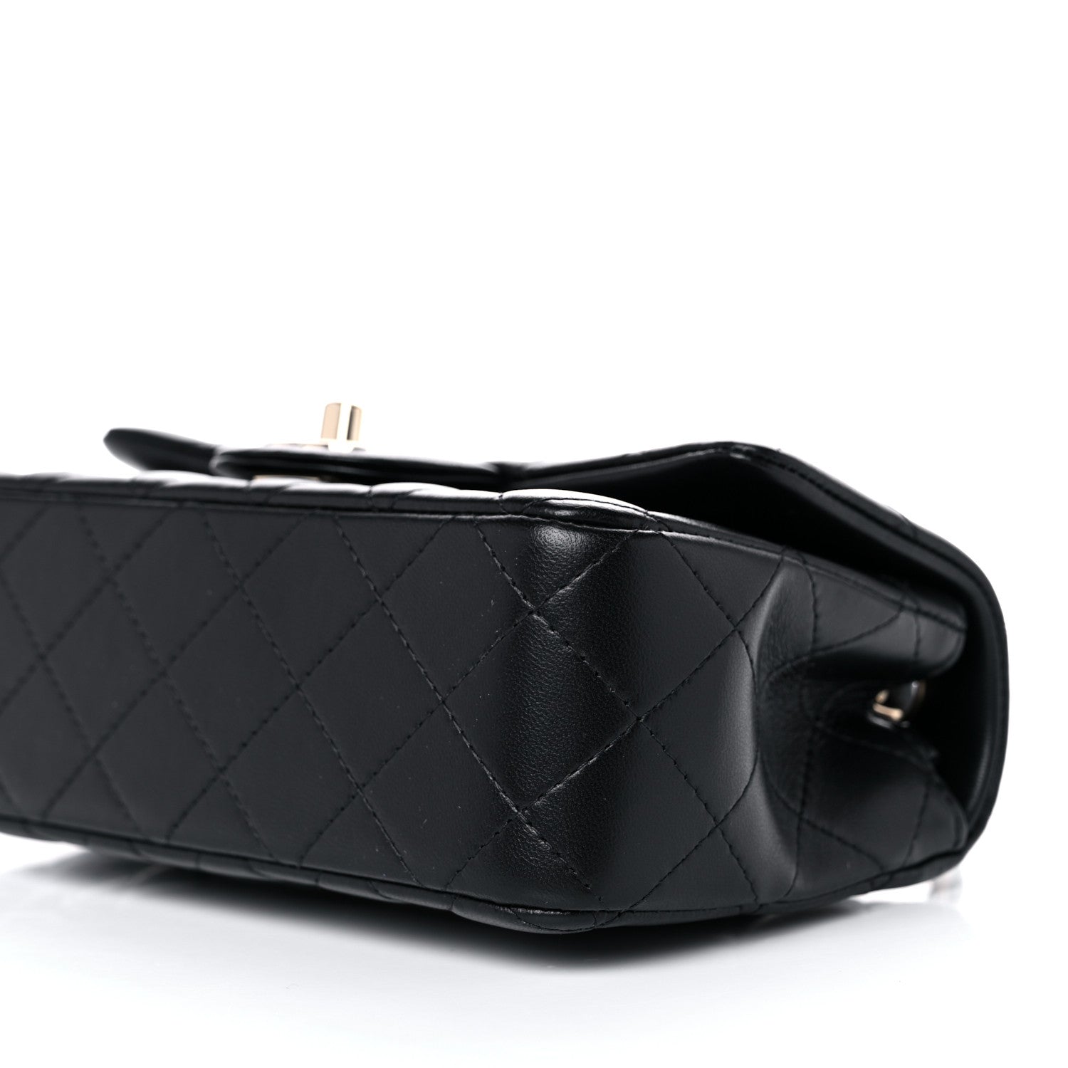 Chanel Lambskin Quilted Mini Rectangular Flap Black 9 of 10