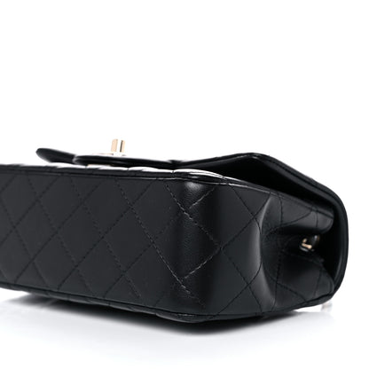Chanel Lambskin Quilted Mini Rectangular Flap Black 9 of 10