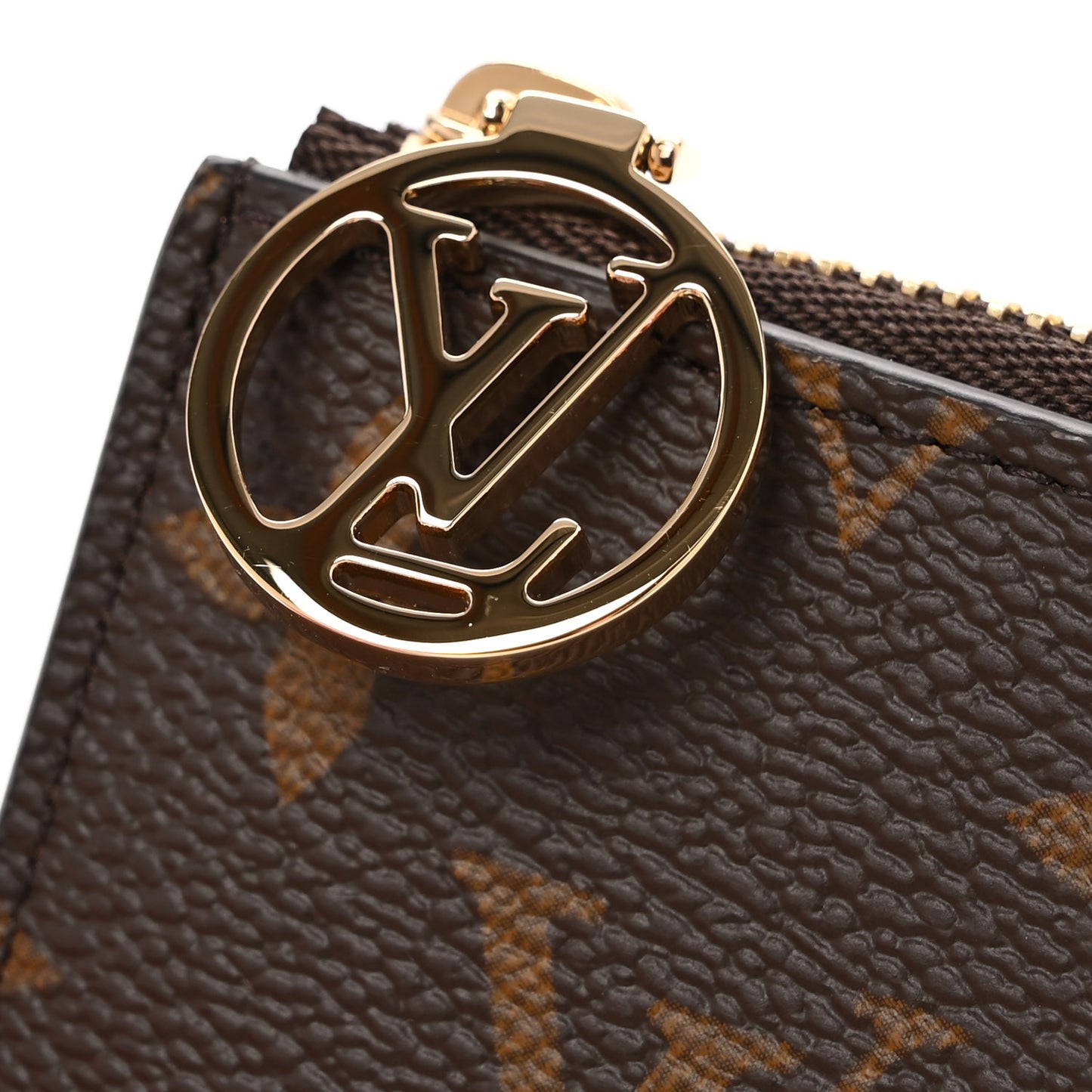 Monogram Zipped Romy Card Holder