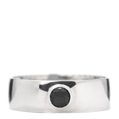 David Yurman Sterling Silver Black Diamond 8mm Streamline Band Ring 65 11 1 of 5