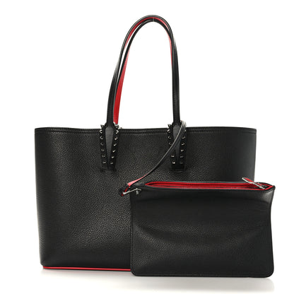 Christian Louboutin Calfskin Empire Spikes Small East West Cabata Tote Black 1 of 10