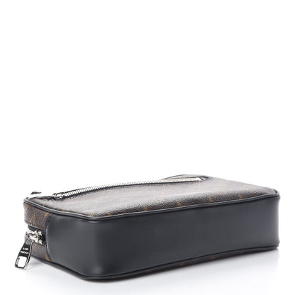 Louis Vuitton Monogram Macassar Kasai Clutch Black 4 of 8