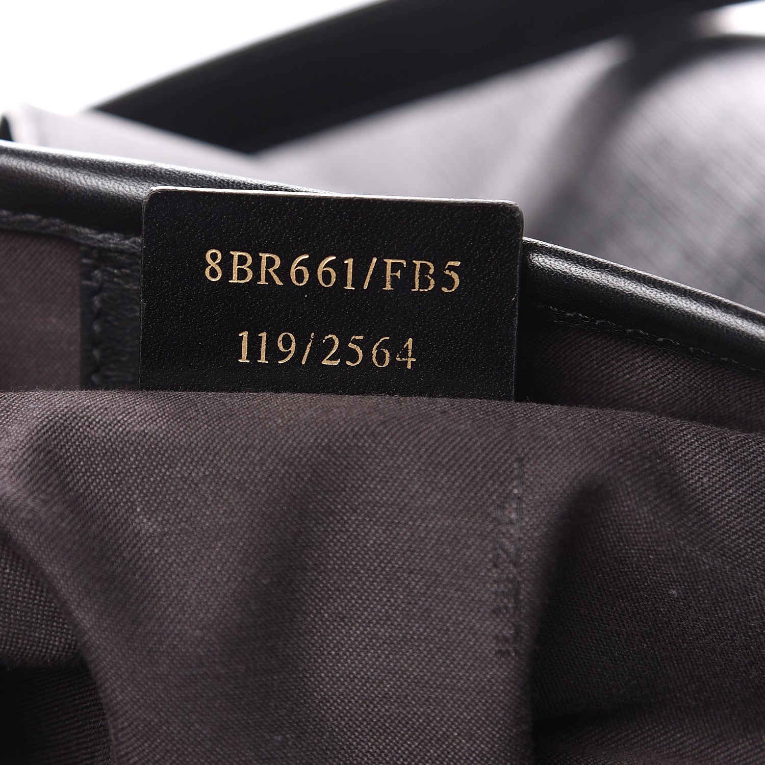 Fendi Zucchino Spalmati Vitello Medium Chiusura Tote Black 7 of 12