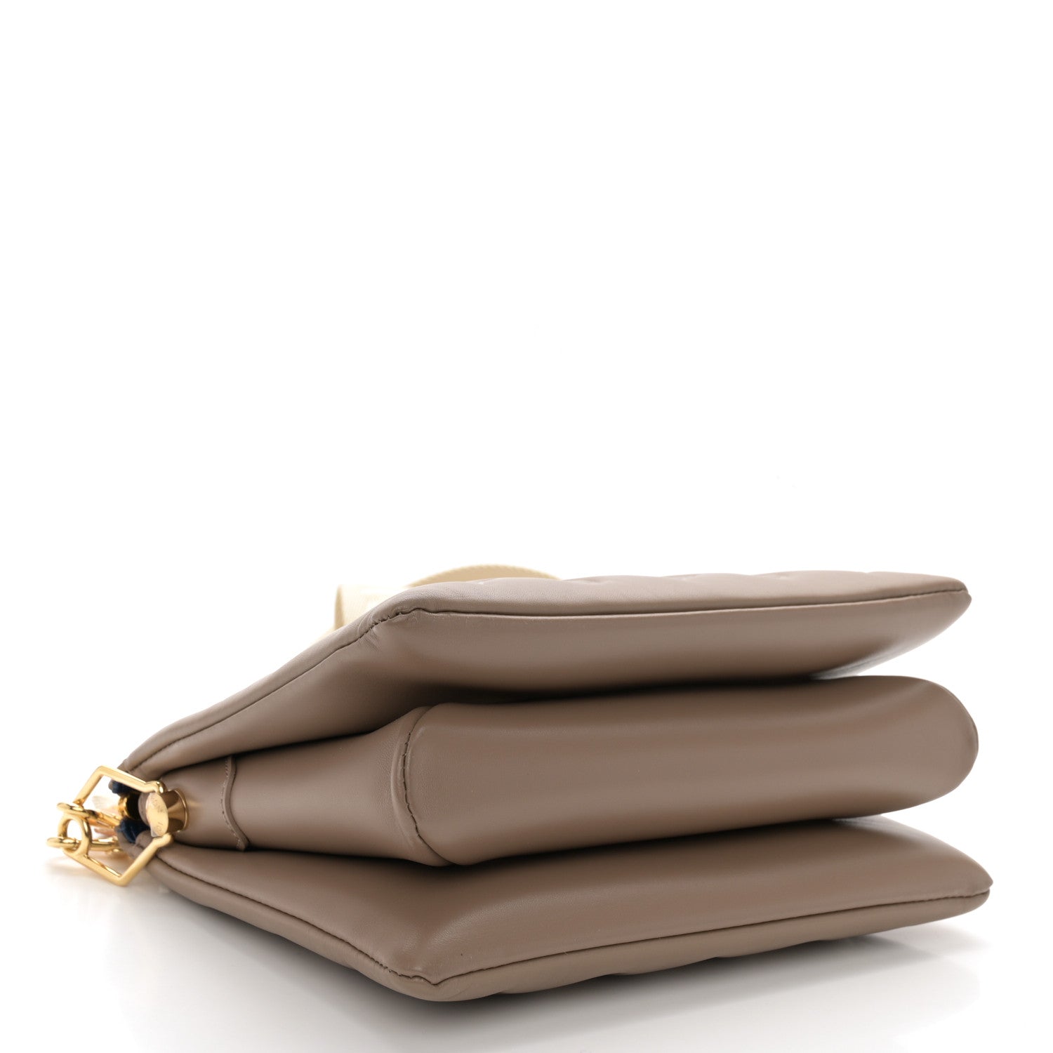 Louis Vuitton Lambskin Embossed Monogram Coussin PM Taupe 4 of 10