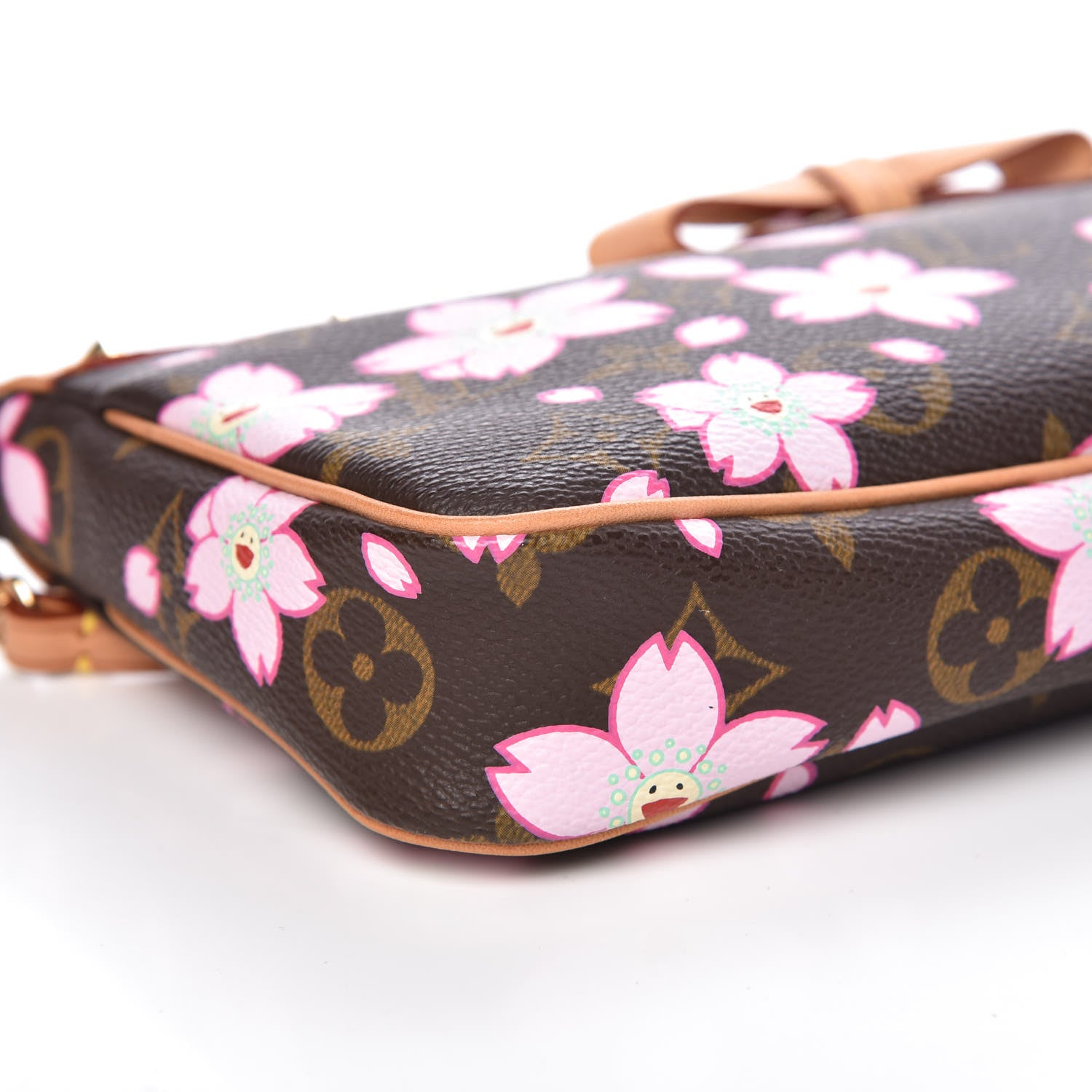 Louis Vuitton Monogram Cherry Blossom Pochette Accessories Brown 5 of 10
