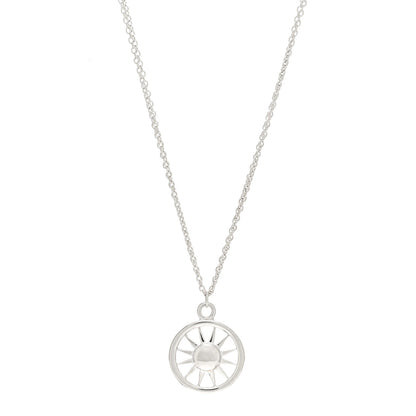 Tiffany Sterling Silver Sun Pendant Necklace 1 of 4