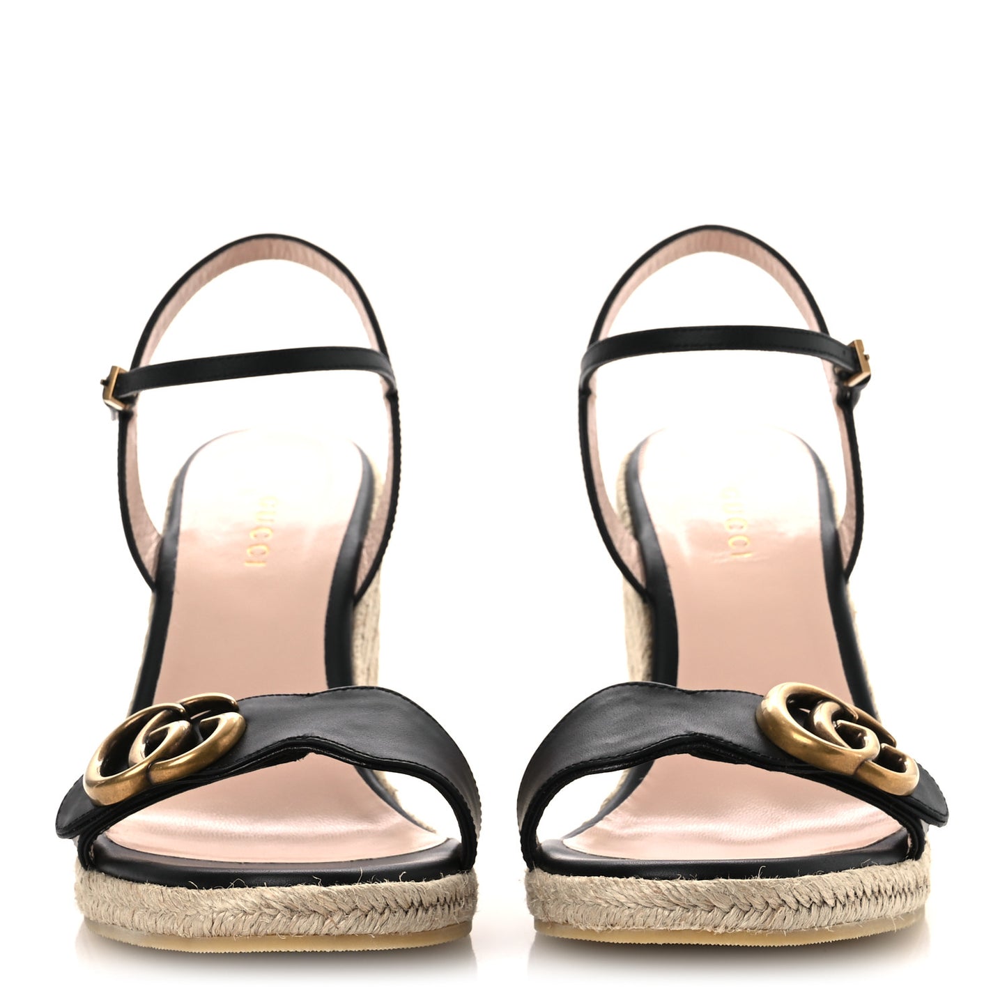 Galassia Aitana Espadrille 10/95mm Wedge Sandals 37.5 Black