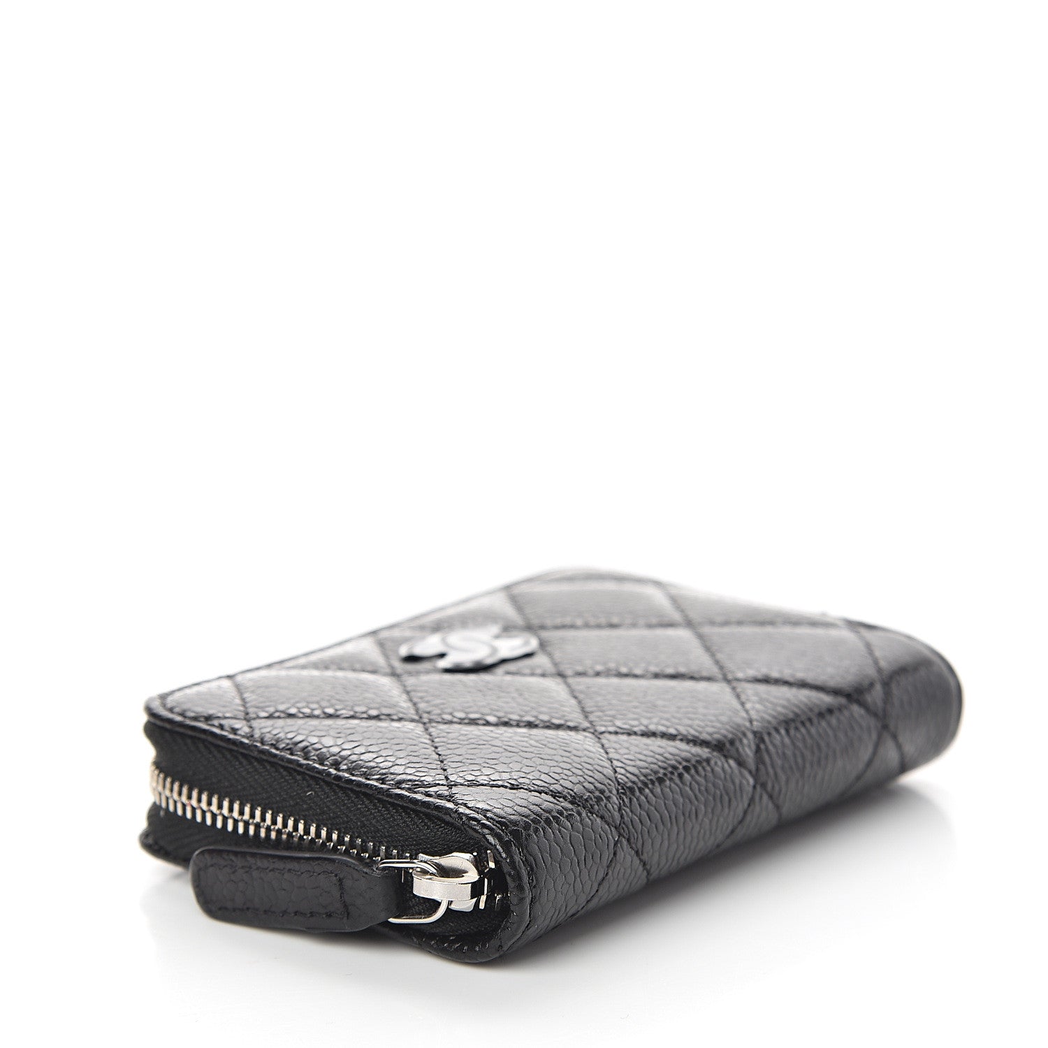 Chanel Caviar Quilted Incognito Zip Coin Purse Black 3 of 6