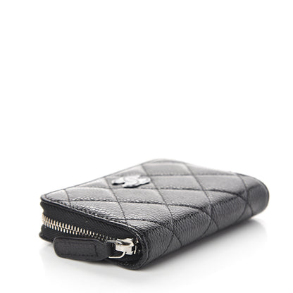 Chanel Caviar Quilted Incognito Zip Coin Purse Black 3 of 6