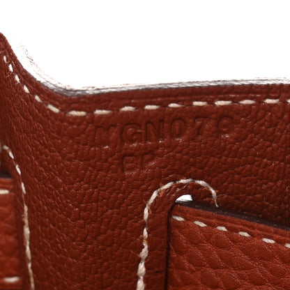 Hermes Togo Kelly Retourne 28 Sienne 7 of 13