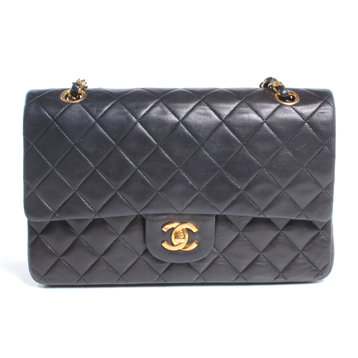 Chanel Lambskin Medium Double Flap Black 1 of 8