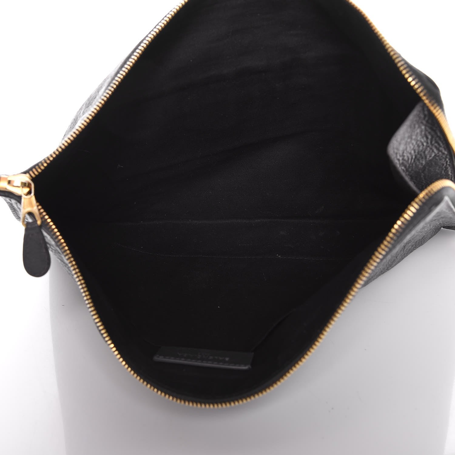 Balenciaga Agneau Giant 12 Gold Hardware Pouch Clutch Gris Fossile 7 of 7