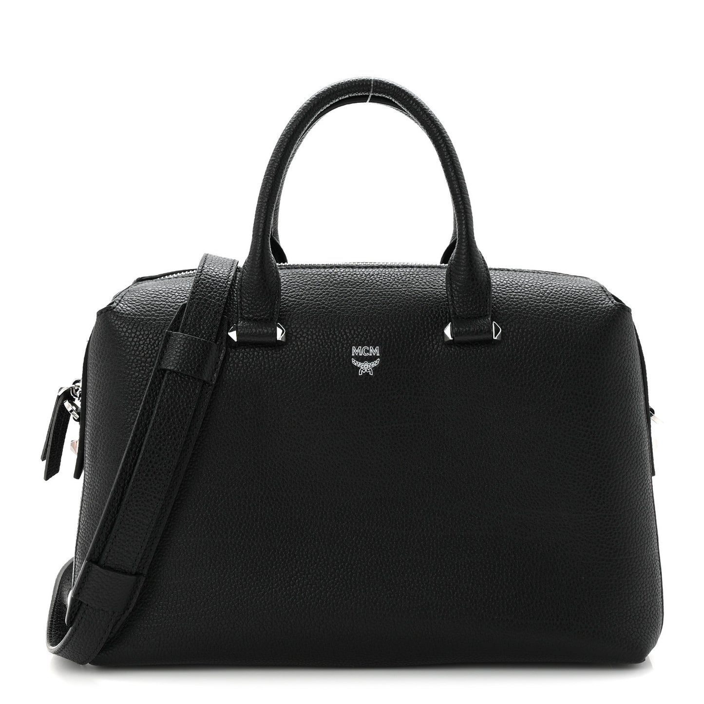 Grained Calfskin Medium Ella Boston Black