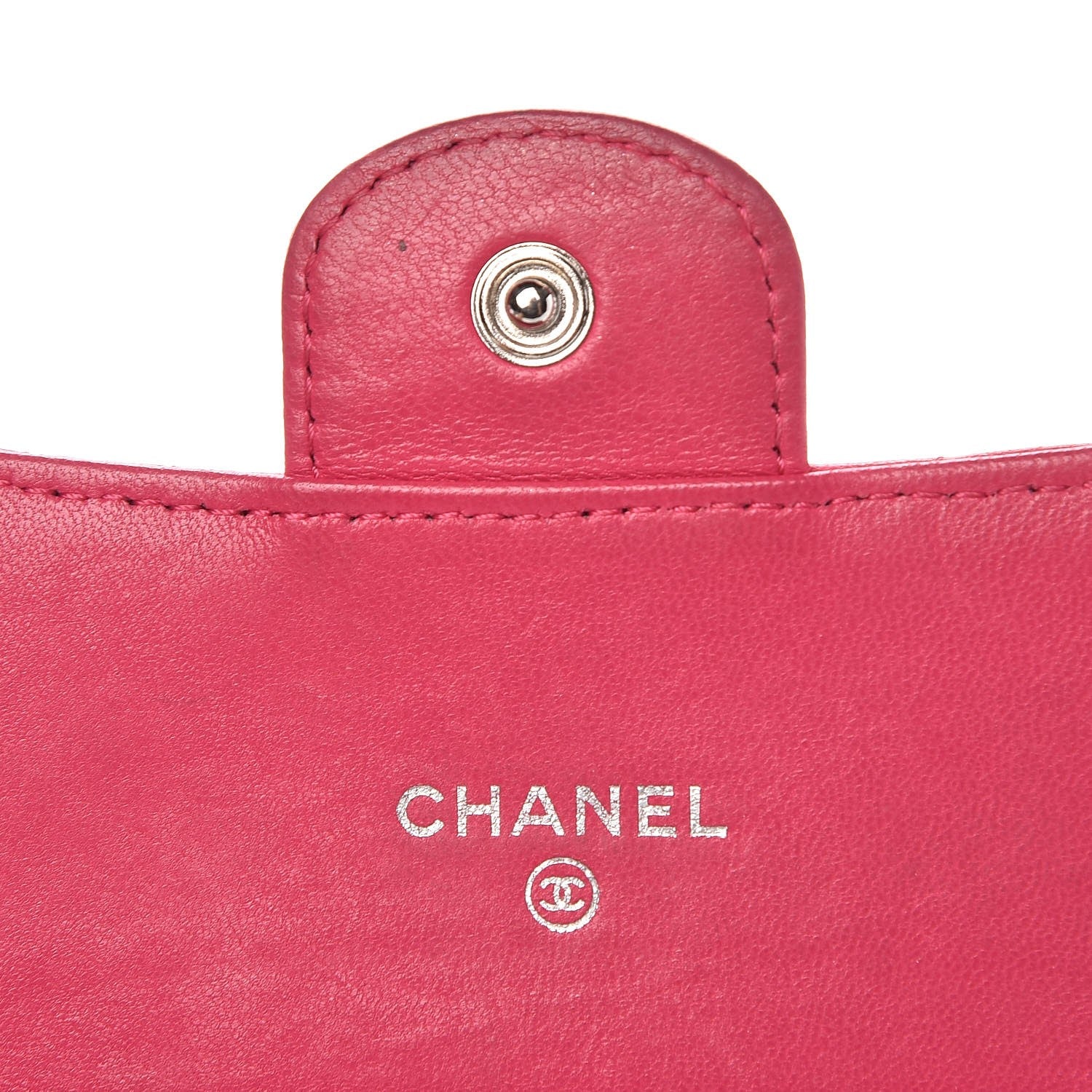 Chanel Lambskin Quilted Small Flap Wallet Pink 6 of 12