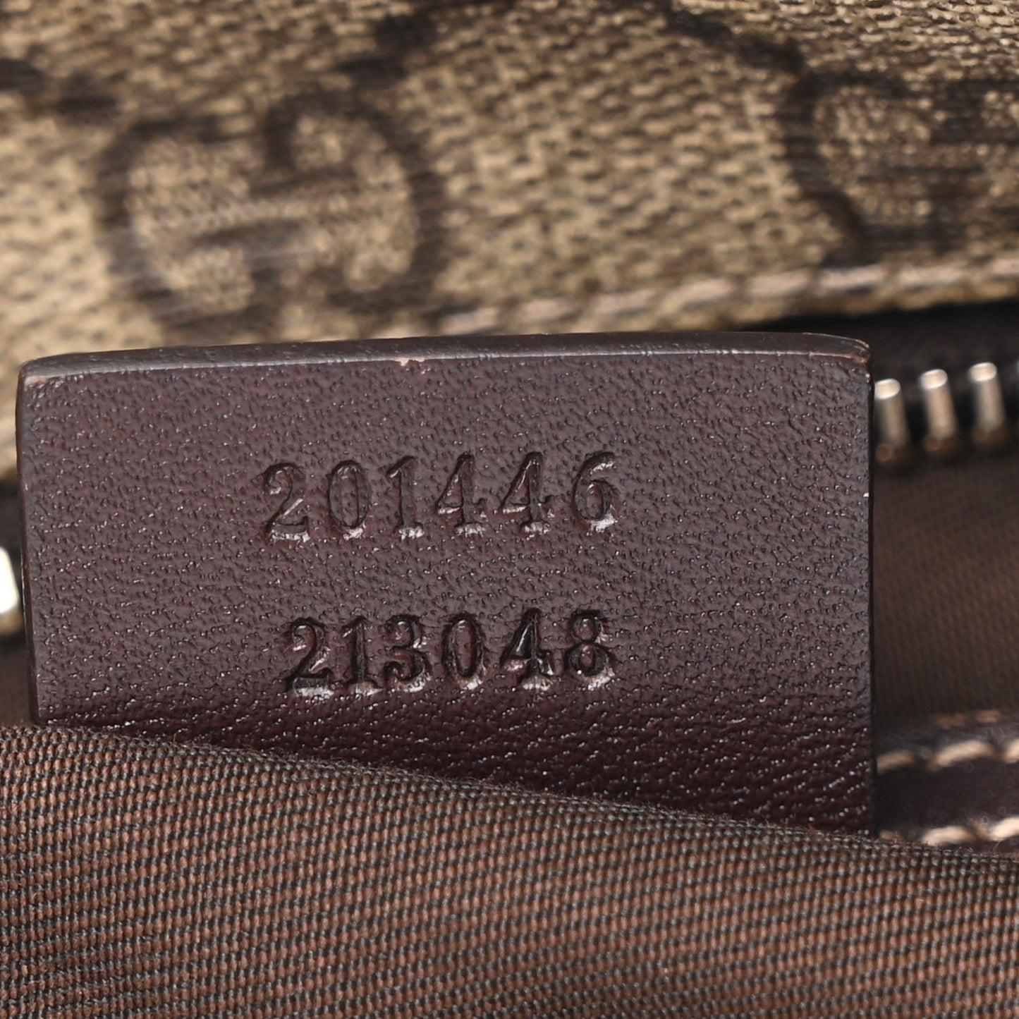 GG Supreme Monogram Medium Flat Messenger Bag Dark Brown