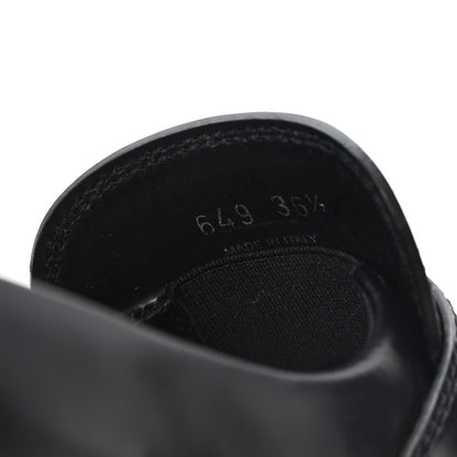 Prada Spazzolato Rois Metal Triangle Logo Monolith 55mm Loafers 36.5 Black 9 of 9