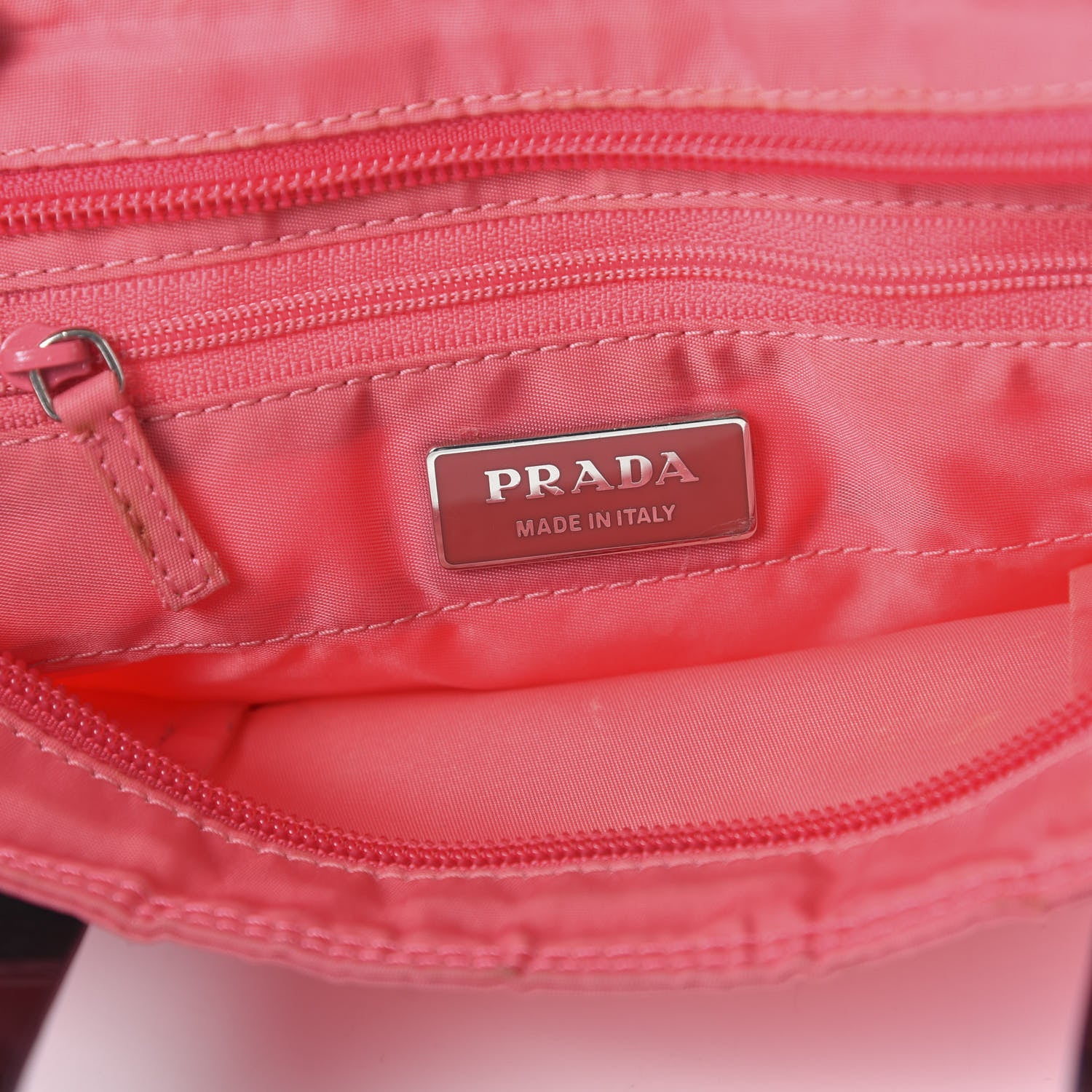 Prada Nylon Vela Sport Tote Peonia 8 of 13