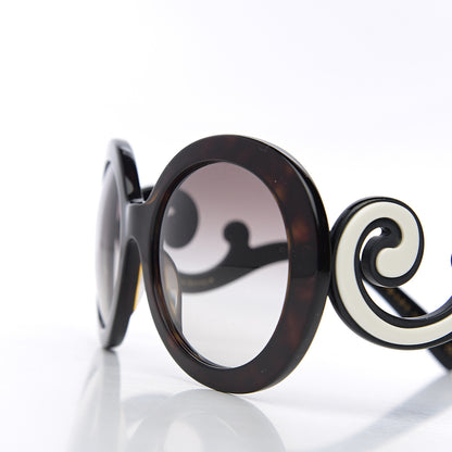 Prada Minimal Baroque Sunglasses SPR 08T Gradient Anthracite 8 of 8