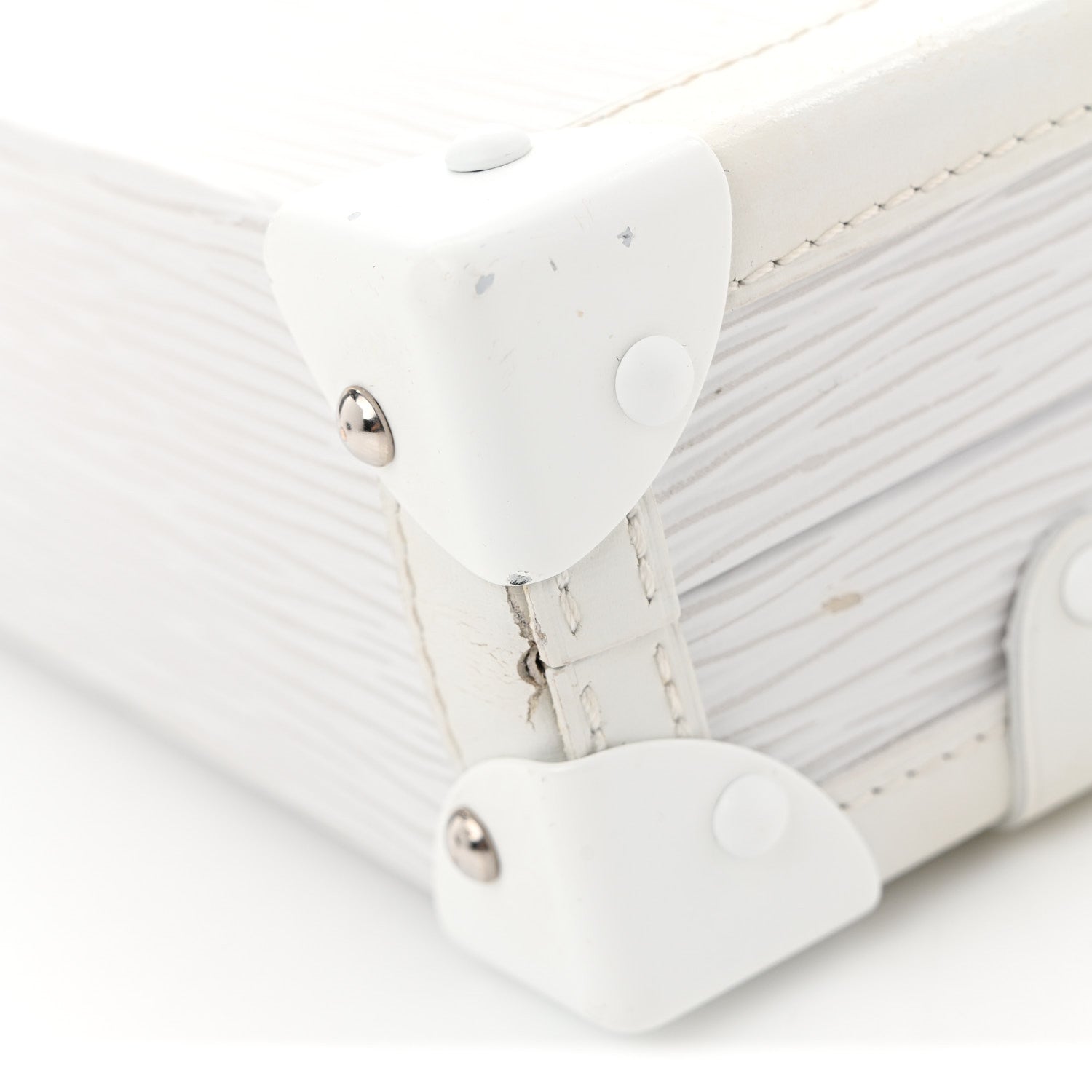 Louis Vuitton Epi Monochrome Petite Malle White 10 of 14