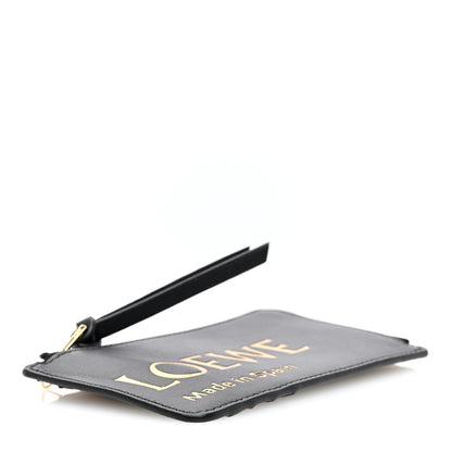 Loewe Calfskin Logo Coin Card Holder Black 4 of 6