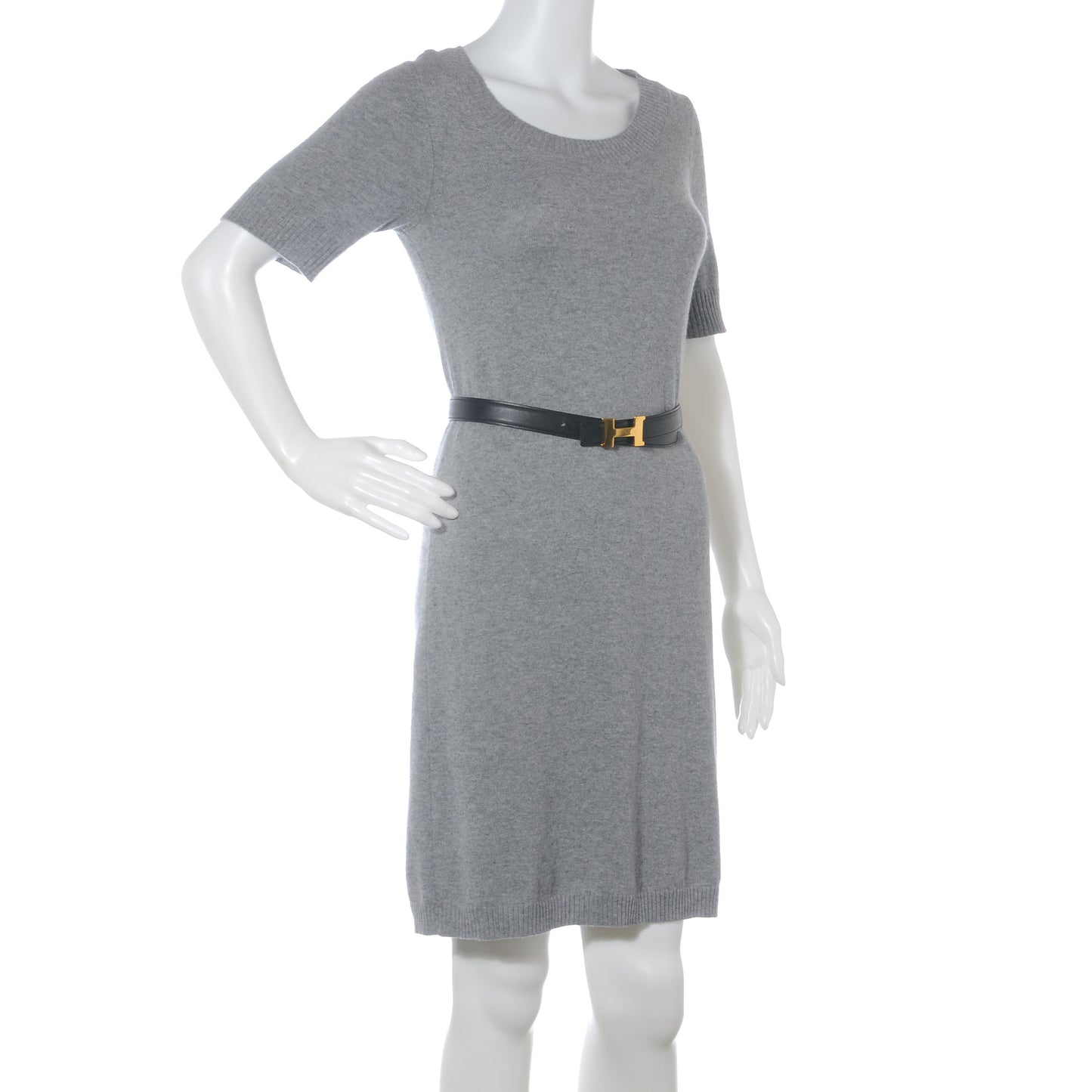 Box Courchevel Constance 24mm H Belt 70 Black Gold