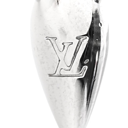 Louis Vuitton Metal Louisette Earrings Silver Gold 4 of 4
