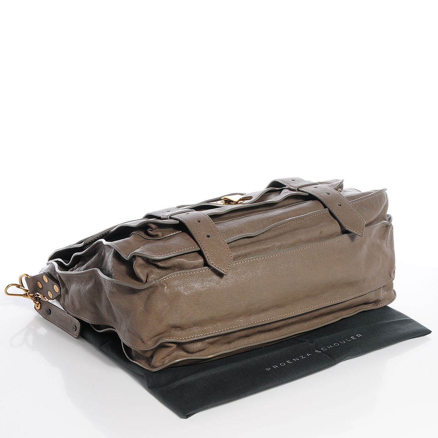 Lambskin PS1 Large Satchel Smoke