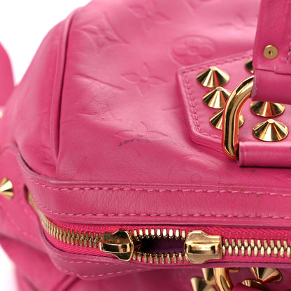 Louis Vuitton Calfskin Embossed Courtney MM Fuchsia 26 of 30