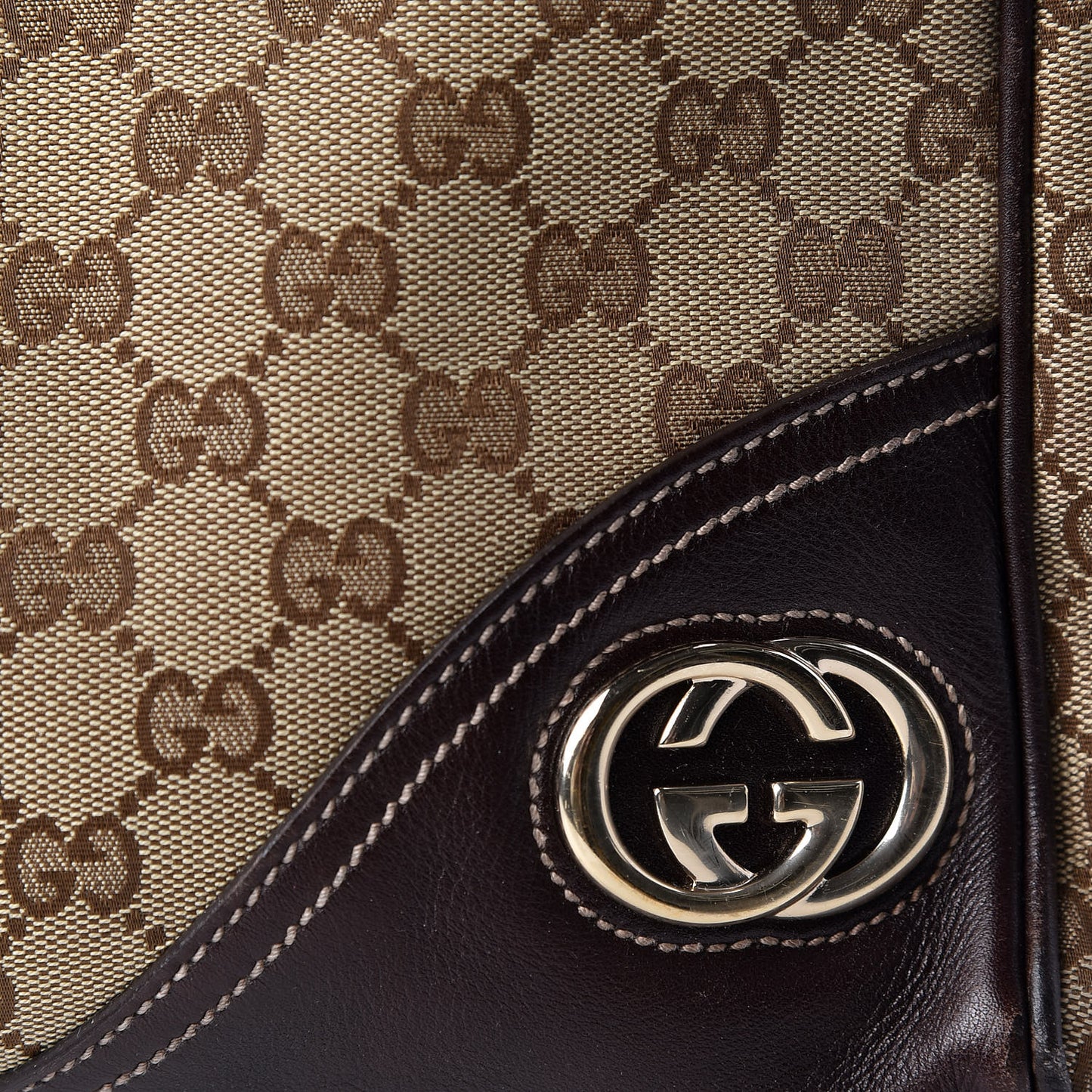 Monogram New Britt Medium Boston Dark Brown