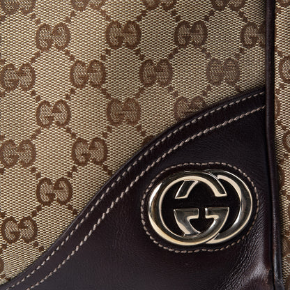 Gucci Monogram New Britt Medium Boston Dark Brown 10 of 11