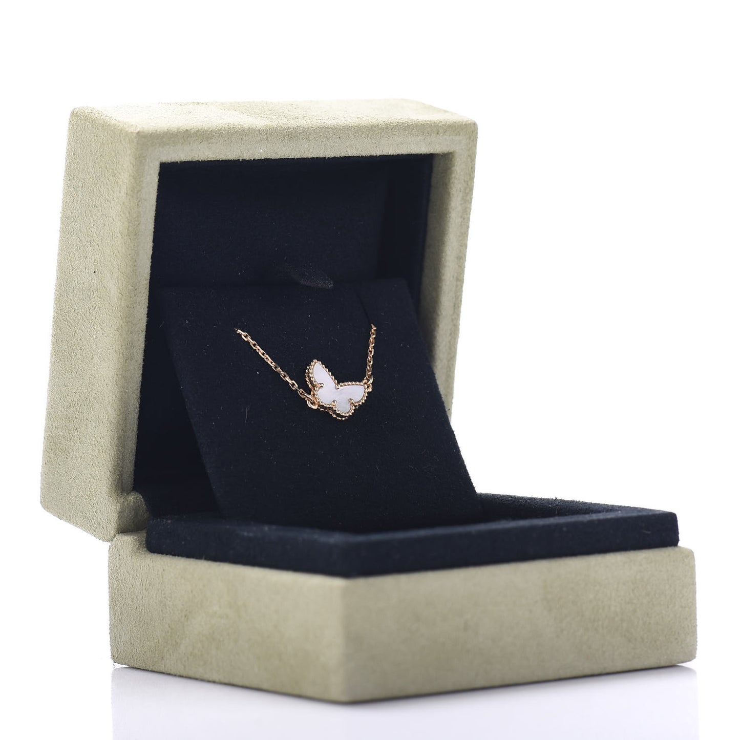 18K Yellow Gold Mother of Pearl Sweet Alhambra Butterfly Bracelet
