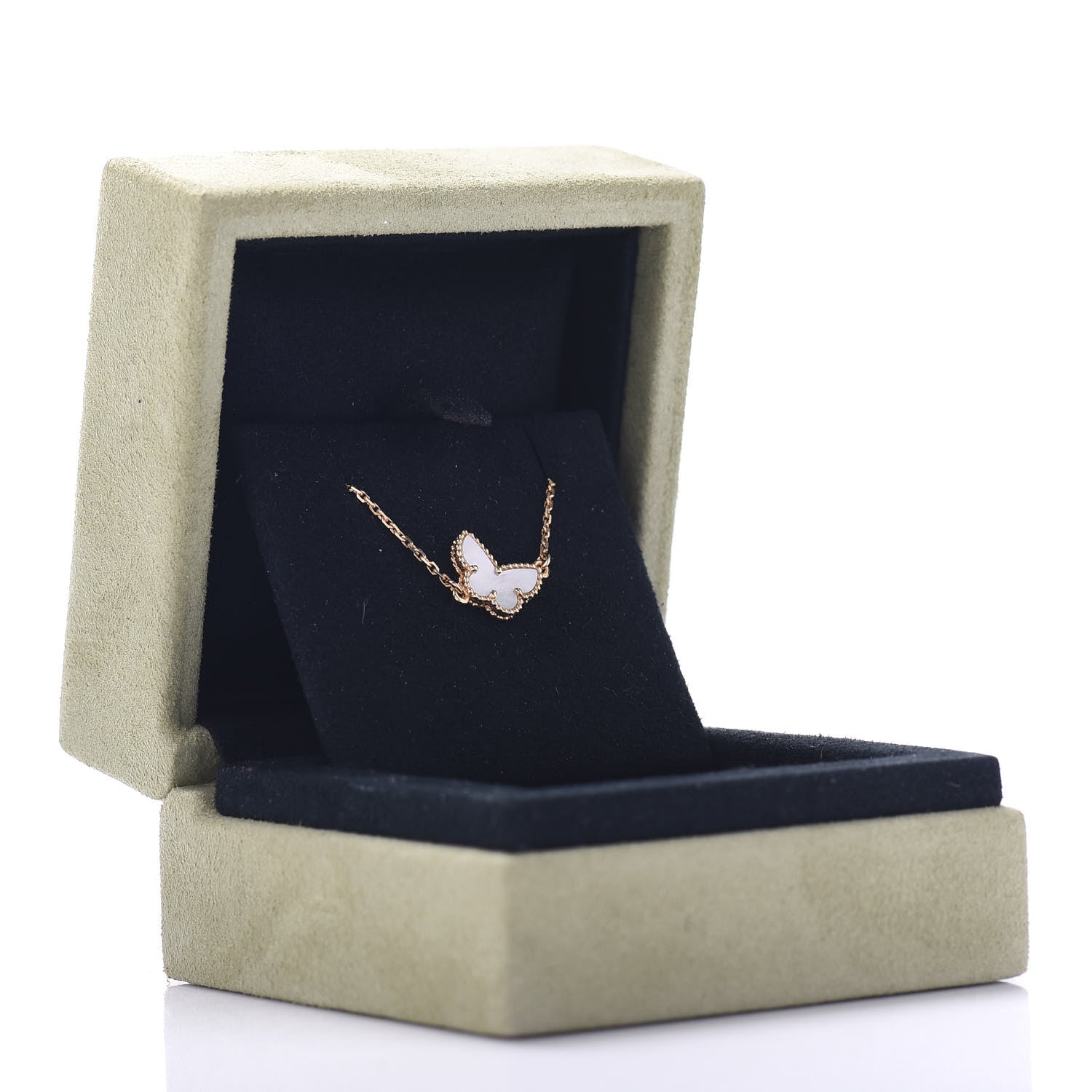 Van Cleef & Arpels 18K Yellow Gold Mother of Pearl Sweet Alhambra Butterfly Bracelet 5 of 5