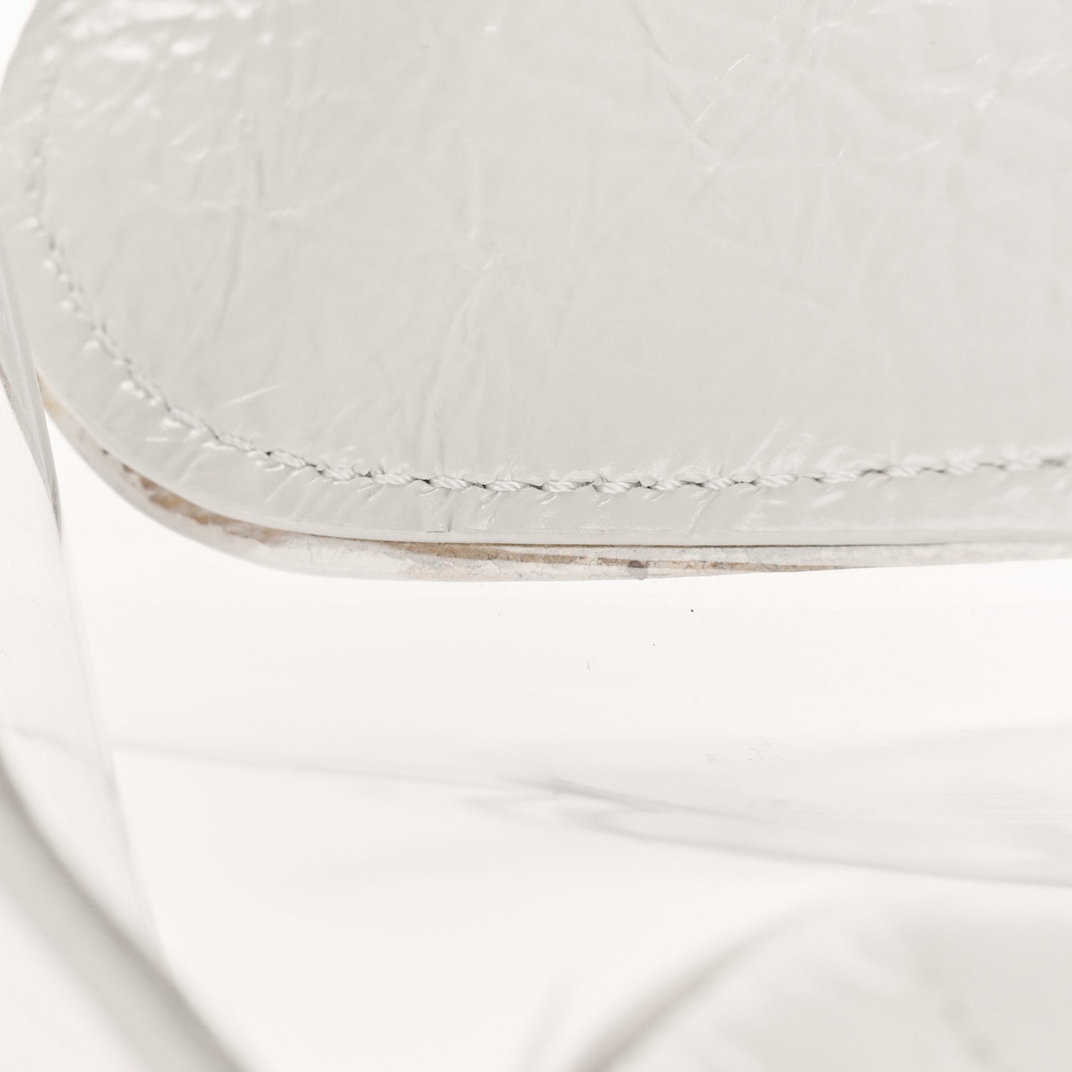 Chanel Crumpled Calfskin PVC Quilted Backpack White 16 of 17