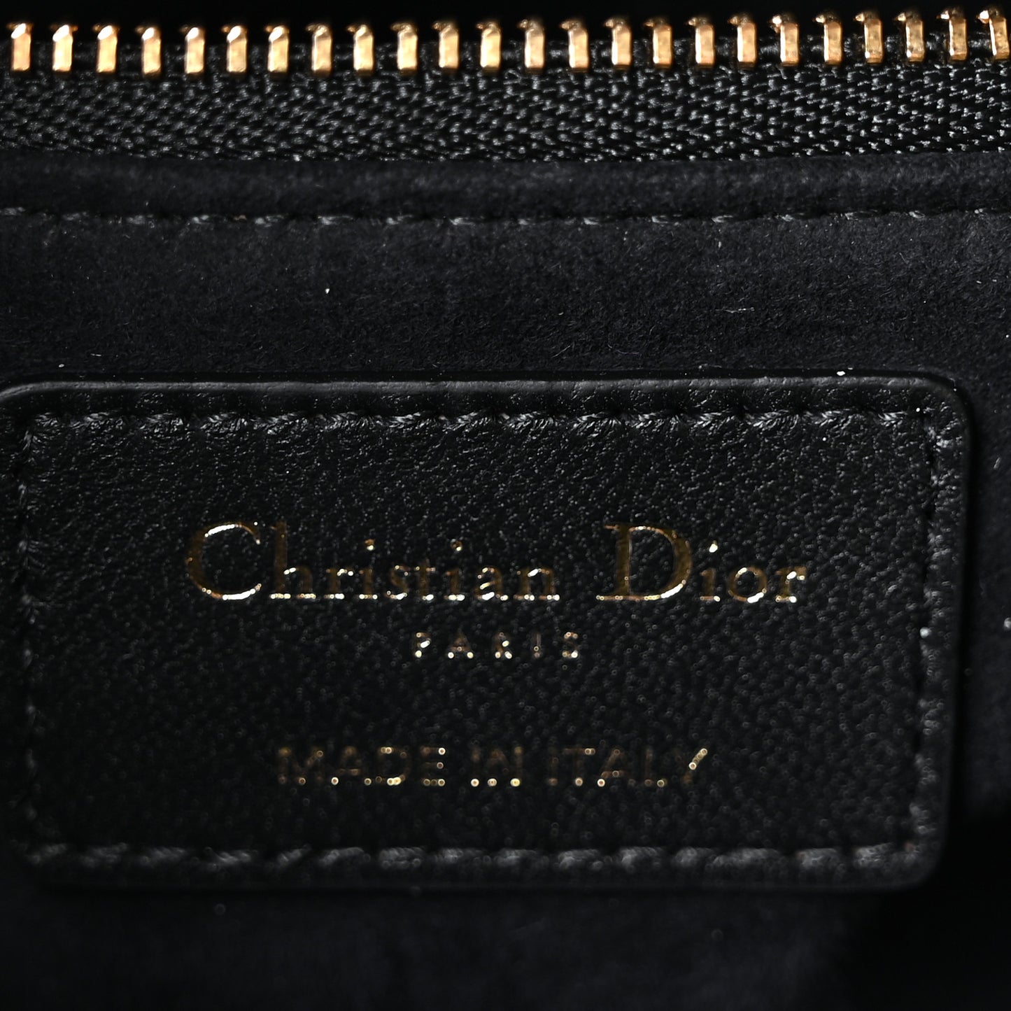 Lambskin Cannage Mini Lady Dior Black