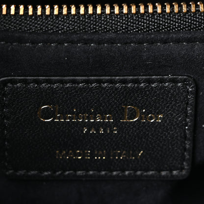 Christian Dior Lambskin Cannage Mini Lady Dior Black 6 of 11