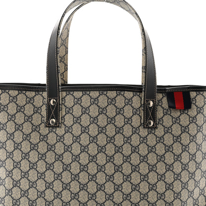 Gucci GG Plus Monogram Medium Signature Web Loop Tote Navy 8 of 12