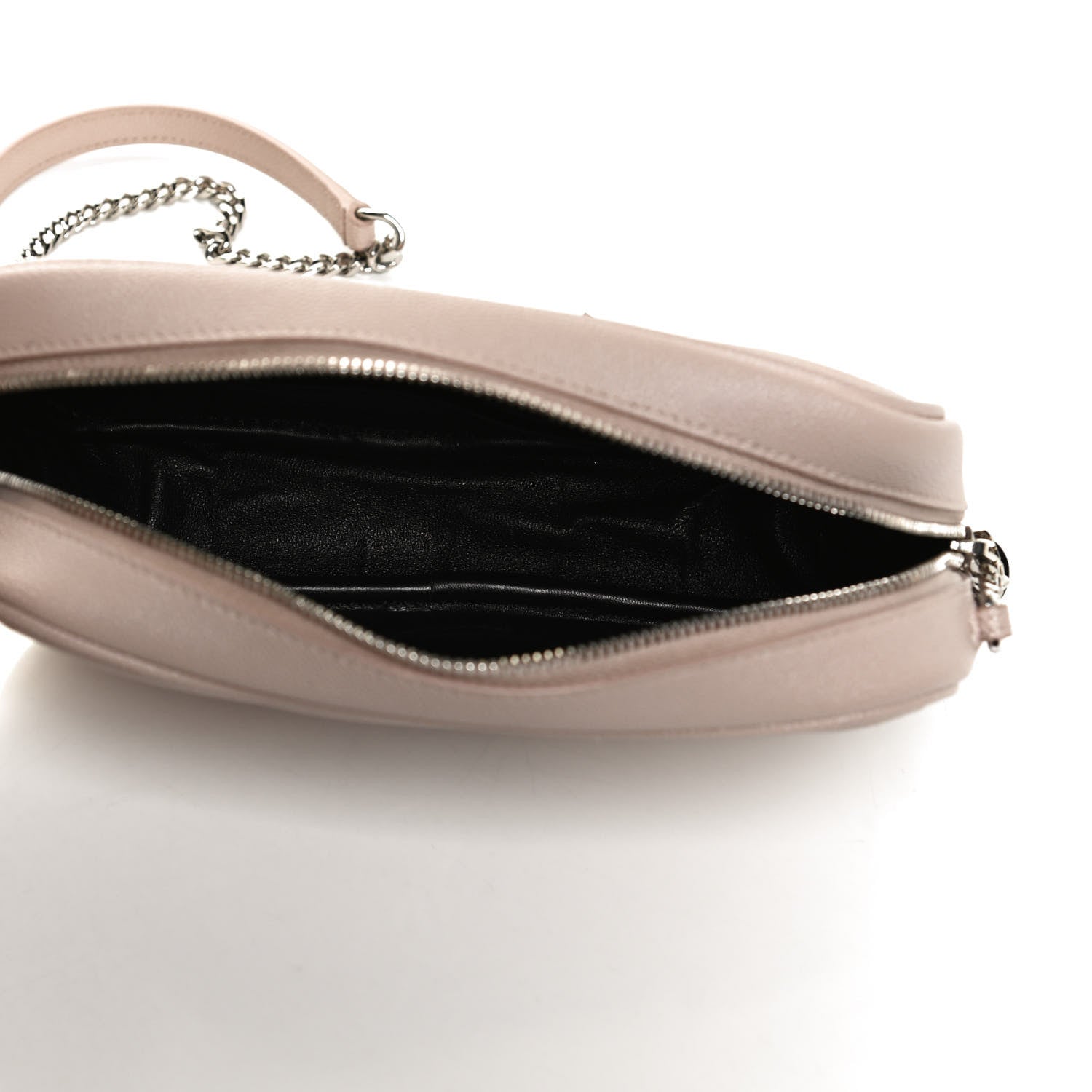 Saint Laurent Grain De Poudre Matelasse Monogram Mini Lou Camera Bag Marble Pink 5 of 12