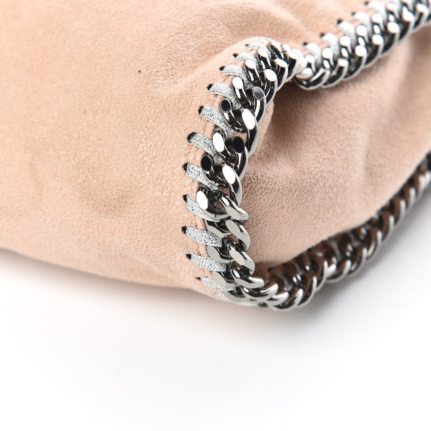 Stella McCartney Shaggy Deer Mini Falabella Fold Over Tote Powder 10 of 12