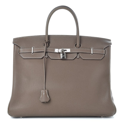 Hermes Togo Birkin 40 Etoupe 1 of 47
