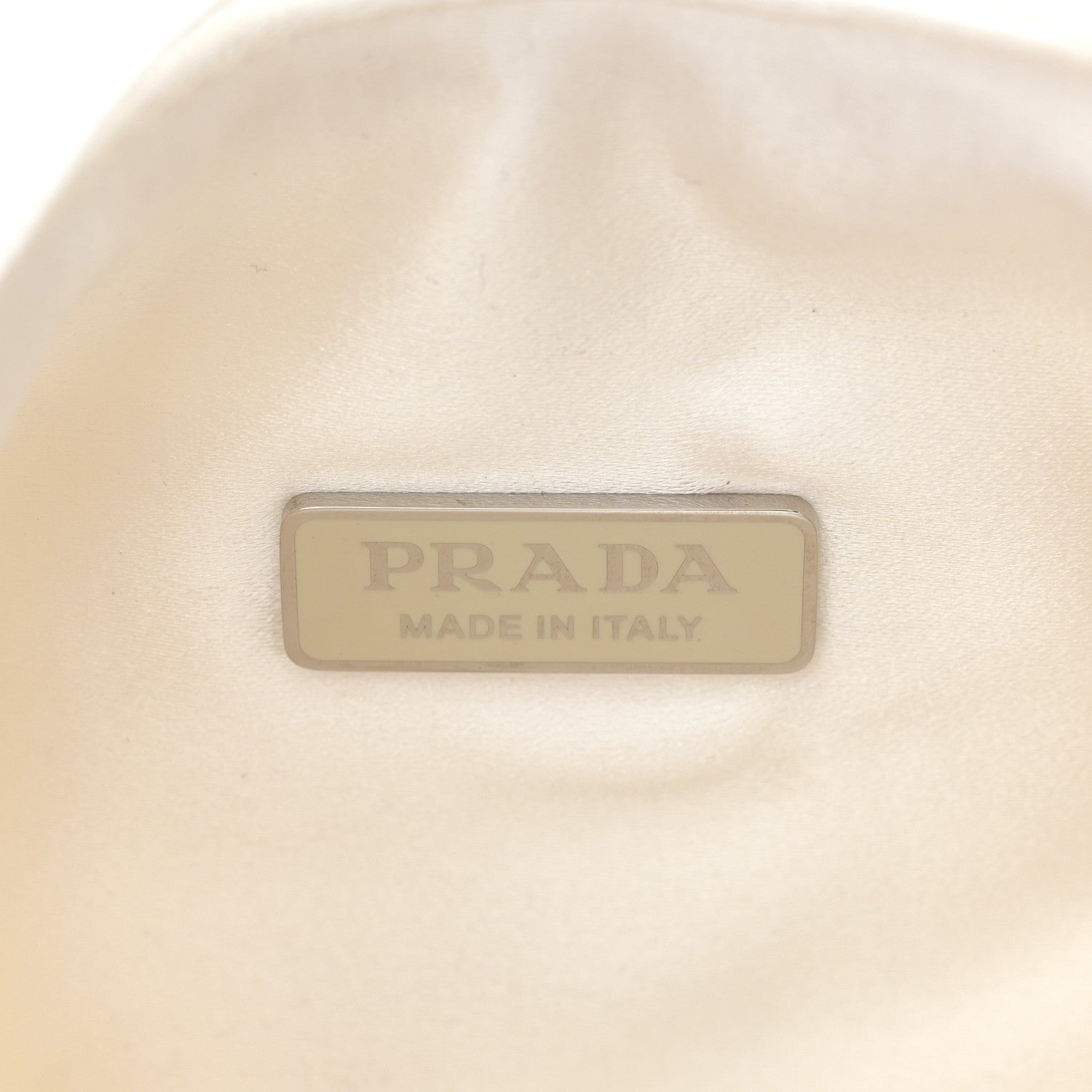 Prada Satin Crystal Mini Re-Edition 2000 Bag White 6 of 10