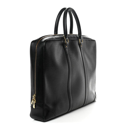 Louis Vuitton Epi Porte-Documents Voyage Briefcase Black 3 of 16