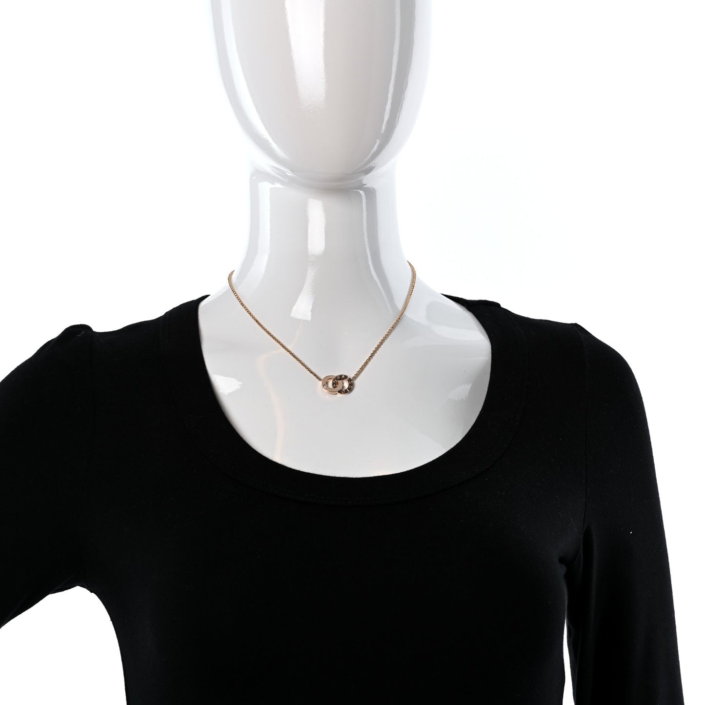 18K Rose Gold Diamond Possession Toi Moi Pendant Necklace