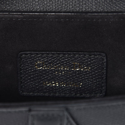 Christian Dior Grained Calfskin Mini Saddle Bag Black 6 of 7